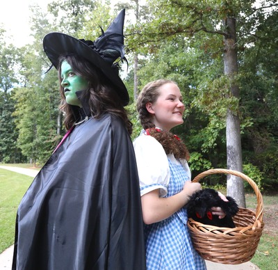 Students pose in costume