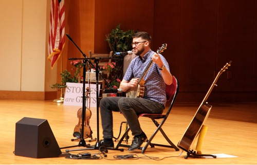 Josh Goforth performs at festival