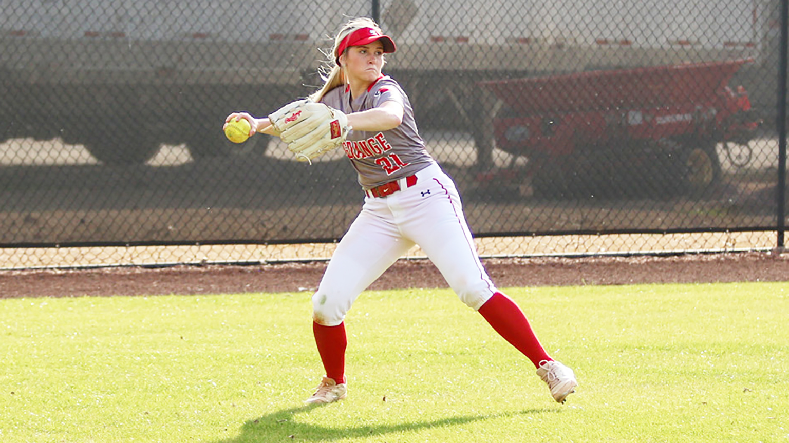 Player pitching on mound